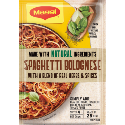 Maggi Spaghetti Bolognese Recipe Base 26g