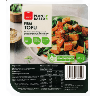 Pams Plant Based Firm Tofu 450g