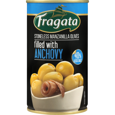 Fragata Stoneless Manzanilla Olives Filled With Anchovy 350g