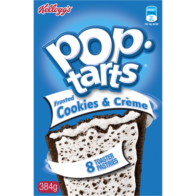 Kellogg's Pop Tarts Frosted Cookies & Creme Toaster Pastries 384g