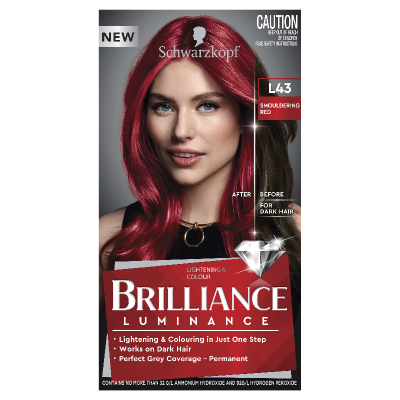 Schwarzkopf Brilliance Smouldering Red L43 Hair Colour 1pk