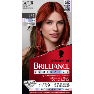 Schwarzkopf Brilliance Smouldering Red L43 Hair Colour 143ml