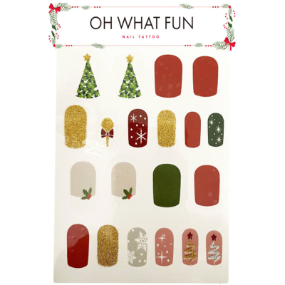 Korbond Oh What Fun Nail Tattoo 1ea