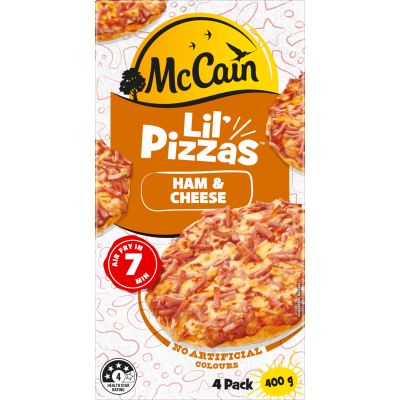 McCain Ham & Cheese Lil' Pizzas 400g