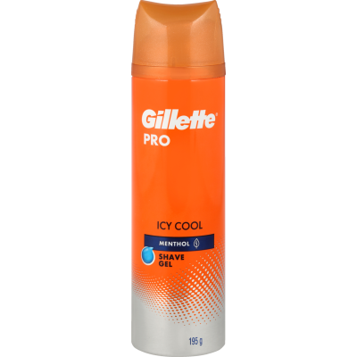 Gillette Pro Pro Icy Cool Menthol Shave Gel 195g