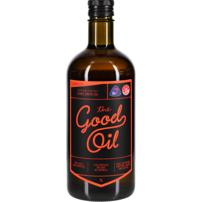 The Good Oil Cold Pressed High Oleic Sunflower Oil 1l