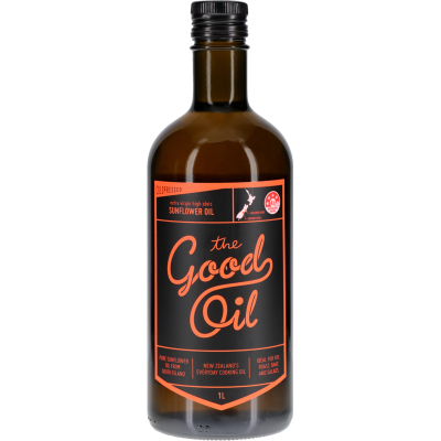 The Good Oil Cold Pressed Extra Virgin High Oleic Sunflower Oil 1l