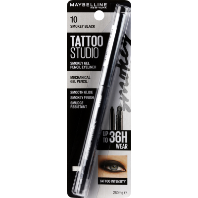 Maybelline New York Tattoo Studio Smokey Kajal Liner Black 28g