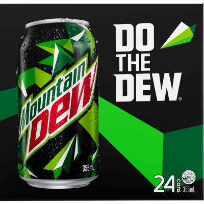 Mountain Dew Soft Drink Cans 24pk