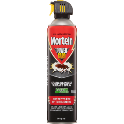 Mortein PowerGard Barrier Outdoor Crawling Insect Surface Spray 350g