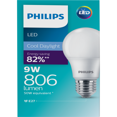 Philips LED Cool Daylight 9W 806 Lumen Screw Bulb 1pk