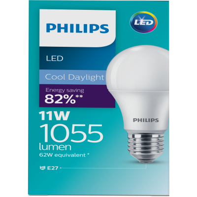 Philips LED Cool Daylight 11W 1055 Lumen Screw Bulb 1pk
