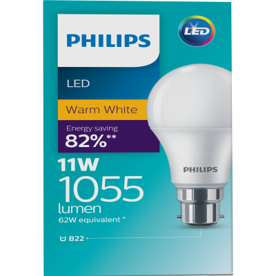 Philips LED Warm White 11W 1055 Lumen Bayonet Bulb 1pk