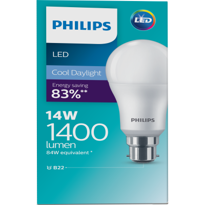 Philips LED Cool Daylight 14W 1400 Lumen Bayonet Bulb 1pk