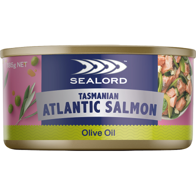 Sealord Tasmanian Atlantic Salmon In Olive Oil 185g