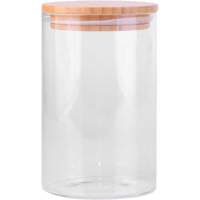 Kate's Kitchen Glass Jar With Bamboo Lid 1l 1pk