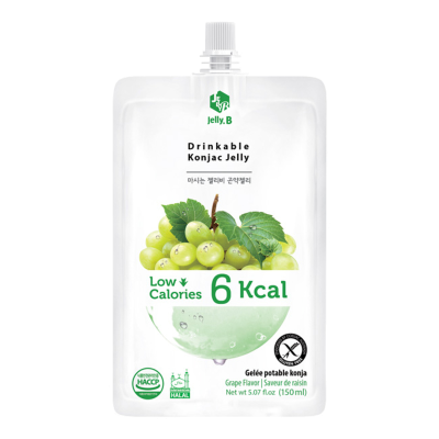 Jelly.B Green Grape Flavour Drinkable Konjac Jelly 150ml