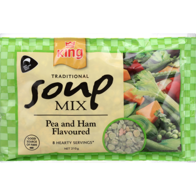 King Pea And Ham Flavoured Soup Mix 210g