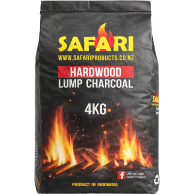 Safari Hardwood Lump Charcoal 4kg