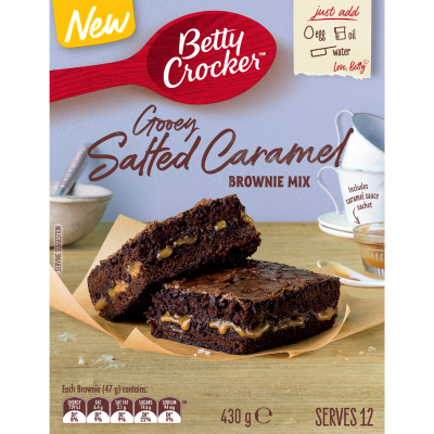 Betty Crocker Gooey Salted Caramel Brownie Mix 430g