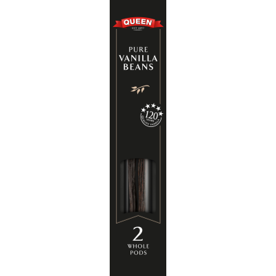 Queen Pure Vanilla Bean Pods 2pk