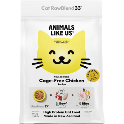 Animals Like Us New Zealand Cage-Free Chicken High Protein Cat Food 900g