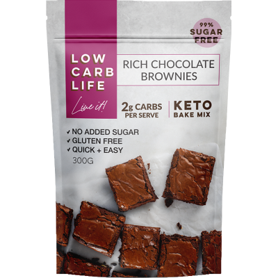 Low Carb Life Keto Rich Chocolate Brownie Bake Mix 300g