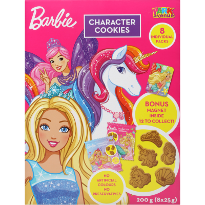 Park Avenue Barbie Character Cookies 200g