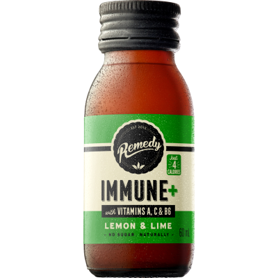 Remedy Immune Lemon & Lime with Vitamins A,C,E & B6 Tonic 60ml