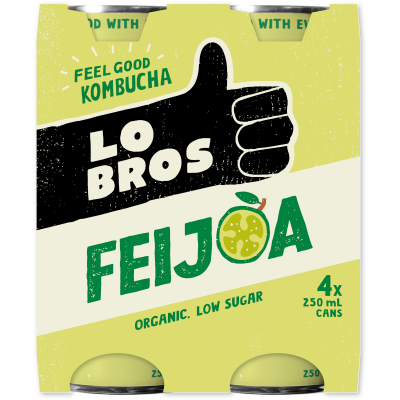 Lo Bros Feijoa Kombucha 4 x 250ml