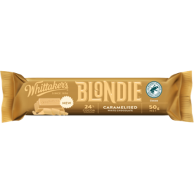 Whittaker's Chunks Blondie Caramelised White Chocolate Bar 50g