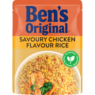 Ben's Original Savoury Chicken Flavour Rice Microwave Pouch 250g