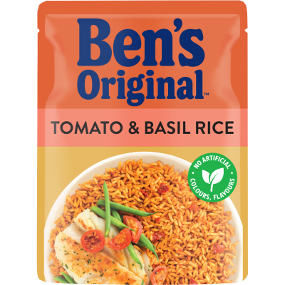 Ben's Original Tomato & Basil Rice Microwave Pouch 250g