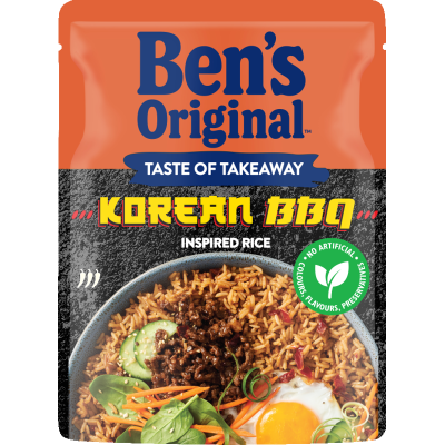 Ben's Original Taste of Takeaway Korean BBQ Inspired Rice Microwave Pouch 240g