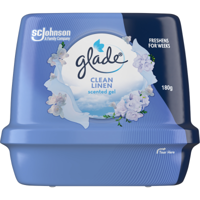 Glade Clean Linen Scented Gel Air Freshener 180g