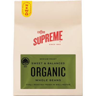 Coffee Supreme Organic Whole Beans Coffee 200g