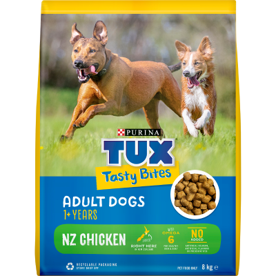 Purina TUX Chicken Tasty Bites Adult Dogs 1+ Years Pet Food 8kg