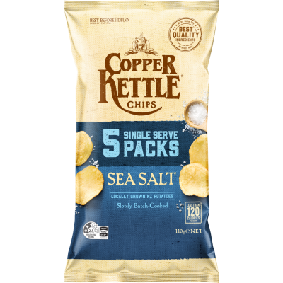 Copper Kettle Sea Salt Potato Chips 5 x 22g