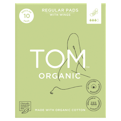 Tom  Regular Pads With Wings 10pk