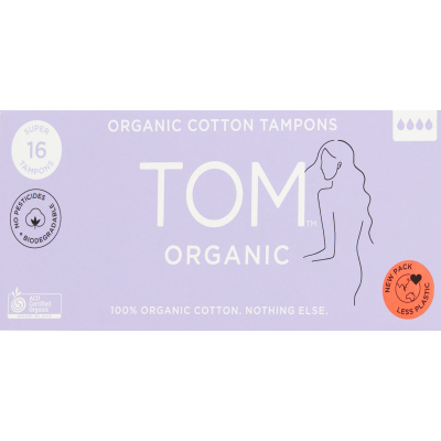 Tom  Organic Super Tampons 16pk