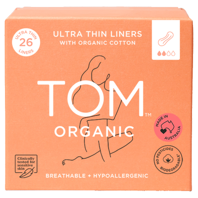 Tom Organic Ultra Thin Liners 26pk