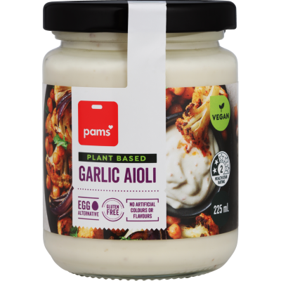 Pams Plant Based Garlic Aioli 225ml