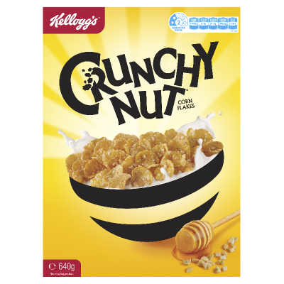 Kellogg's Crunchy Nut Cornflakes Breakfast Cereal 640g