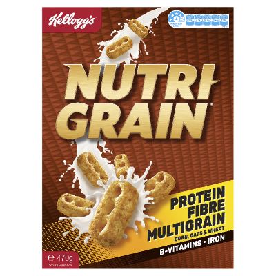 Kellogg's Nutri-Grain Breakfast Cereal 470g