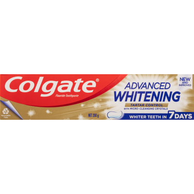 Colgate Advanced Whitening Tartar Control Toothpaste 200g