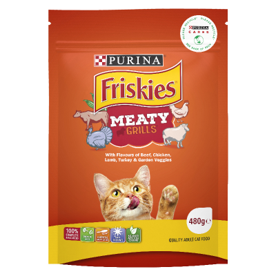 Purina Friskies Meaty Grills Cat Biscuits 480g