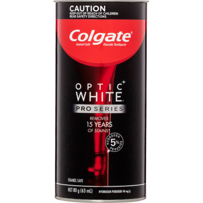 Colgate Optic White Teeth Whitening Toothpaste With 5% Hydrogen Peroxide 80g
