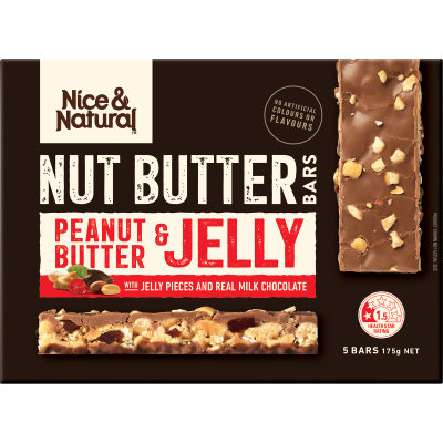 Nice & Natural Peanut Butter & Jelly Nut Butter Bars 5pk