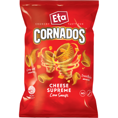 Eta Cornados Cheese Supreme Corn Snacks 100g