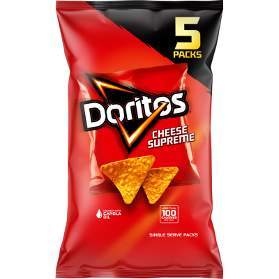 Doritos Cheese Supreme Corn Chips 5 x 18g